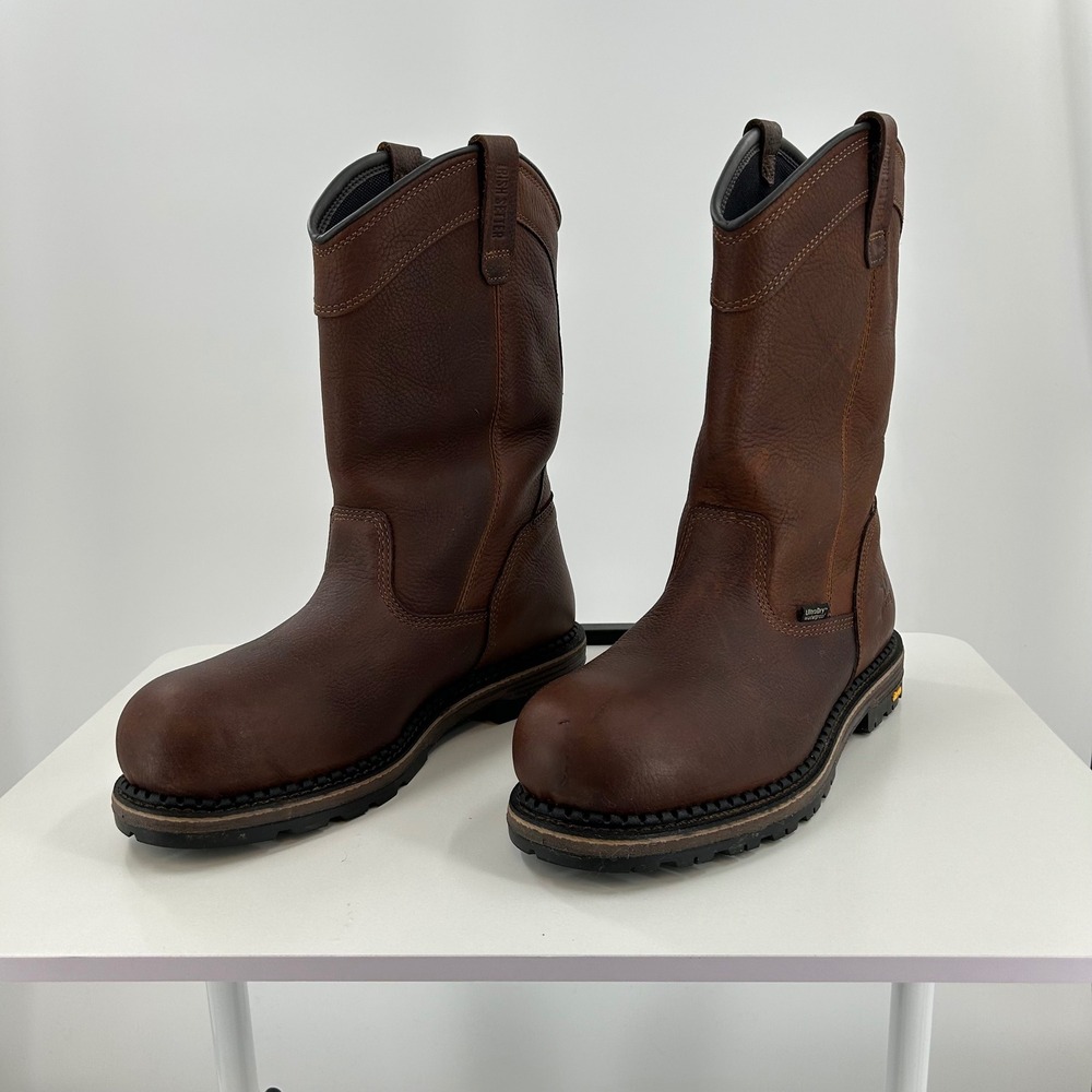 Irish Setter Marshall 83988 Mens 11.5 D Waterproof Steel Toe Work Boots Brown
